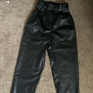 New with tag: H&M Leather Pants Size 0